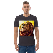 UNISEX TEE SHIRT - Lion Printed Tee Shirt, Short Sleeve Shirt, Cotton Tee Shirt, Crewneck Tee Shirt, Unisex Pullover Tee, Graphic Print Tee