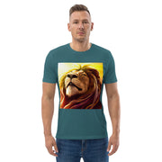 UNISEX TEE SHIRT - Lion Printed Tee Shirt, Short Sleeve Shirt, Cotton Tee Shirt, Crewneck Tee Shirt, Unisex Pullover Tee, Graphic Print Tee