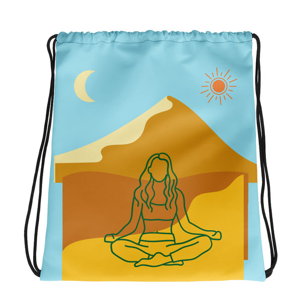 Desert Meditation Drawstring bag