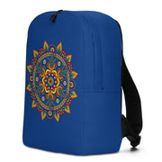 Blue Zi Zi Mandala Minimalist Backpack